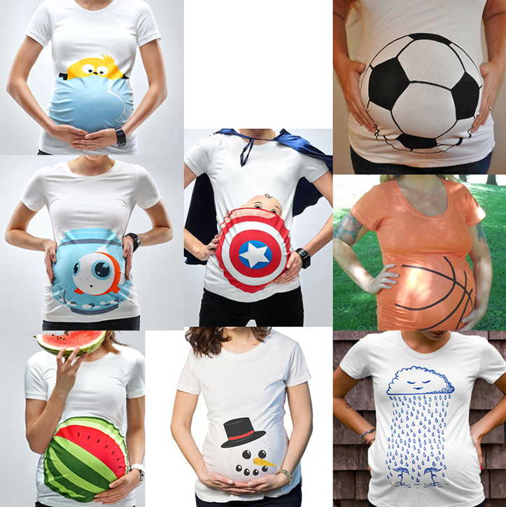 Ищете принты на футболки для беременных? Предлагаем 60 интересных фото-идей