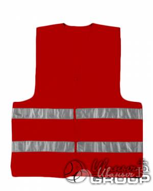 Сигнальный жилет для водителя красный