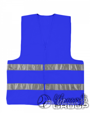 Сигнальный жилет для водителя синий