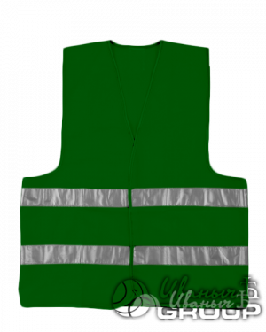 Сигнальный жилет для водителя зеленый