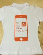 печать логотипа на поло