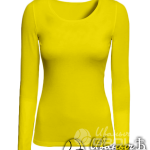 Желтый лонгслив женский