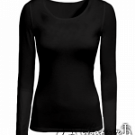 Черный лонгслив женский