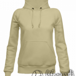 Бежевое худи женское