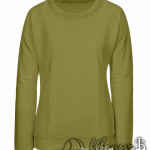 Оливковый свитшот женский