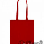 Красная сумка холщевая