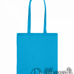 Голубая сумка холщевая