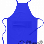 Синий фартук