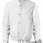 Белый бомбер мужской