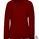 Бордовый свитшот женский