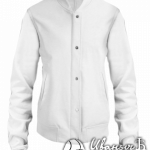 Белый бомбер женский