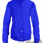 Синий бомбер женский