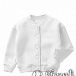 Белый бомбер детский