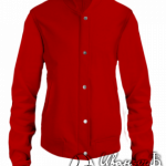 Красный бомбер женский