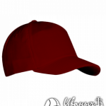 Бордовая бейсболка на застежке