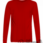 Красный лонгслив мужской