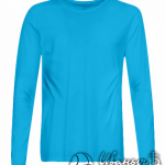 Голубой лонгслив мужской