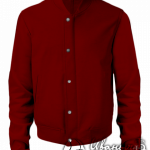 Бордовый бомбер мужской