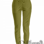 Оливковые штаны женские