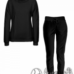 Черный костюм женский