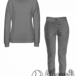 Серый костюм женский