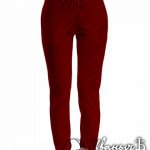 Бордовые штаны женские