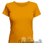 Оранжевая женская футболка
