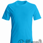 Голубая мужская футболка