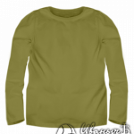 Оливковый лонгслив детский