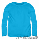 Голубой лонгслив детский