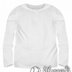 Белый лонгслив детский