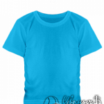 Голубая детская футболка