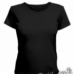 Черная женская футболка