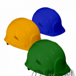 Каски разных цветов