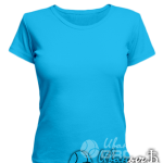 Голубая женская футболка для беременных