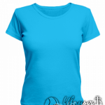 Голубая женская футболка для беременных