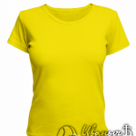 Желтая женская футболка для беременных