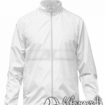 Белая ветровка на кнопках