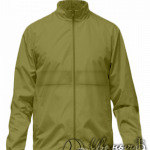 Оливковая ветровка на кнопках