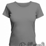 Серая женская футболка для беременных
