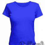 Синяя женская футболка для беременных