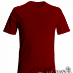 Бордовая мужская футболка