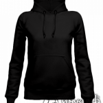 Черное худи женское