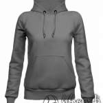 Серое худи женское