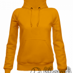 Оранжевое худи женское