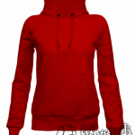 Красное худи женское