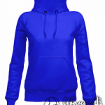 Синее худи женское
