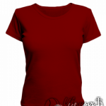 Бордовая женская футболка для беременных