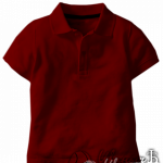 Бордовое поло детское
