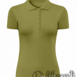 Оливковое поло женское